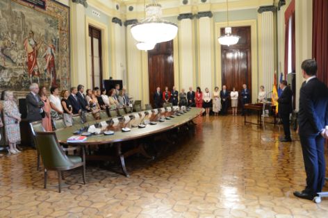 Hoy, en la sede del ministerio