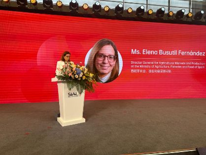 Hoy, en la inauguración de la feria SIAL Shanghai, China