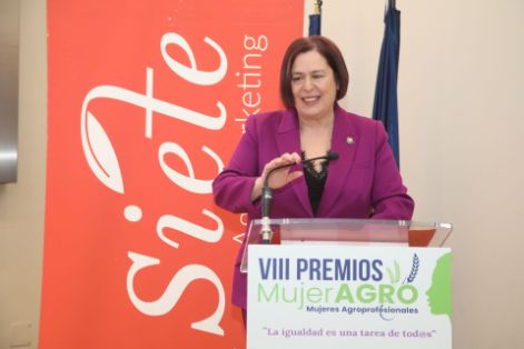 Hoy, en el acto de entrega de la VIII edición de los premios MujerAGRO