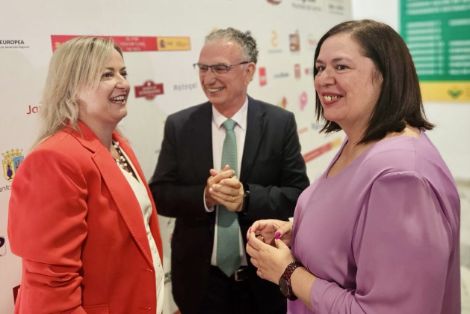 Hoy, en Zafra (Badajoz), en el XII Congreso Mundial del Jamón