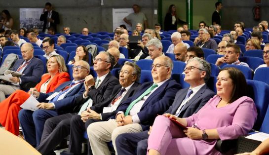 Hoy, en Zafra (Badajoz), en el XII Congreso Mundial del Jamón