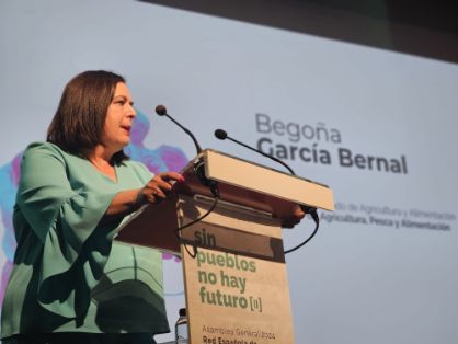 Hoy, en Sevilla, en la inauguración de la asamblea general de la Red Española de Desarrollo Rural