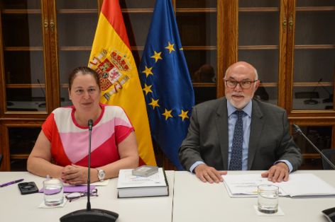 Hoy, en la sede del ministerio 