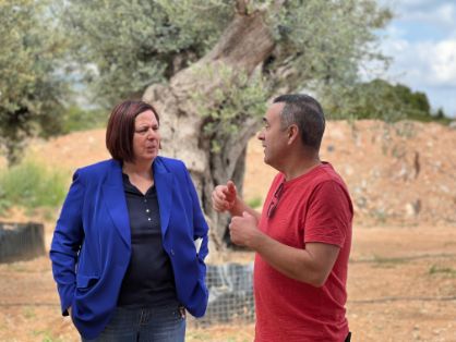 La secretaria de Estado de Agricultura y Alimentación visita las actuaciones de reconstrucción de las infraestructuras de viveros y caminos rurales