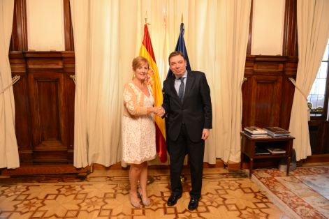 Hoy, en la sede del Ministerio 