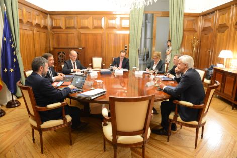 Hoy, en Madrid, en la sede del Ministerio