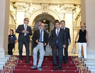 Hoy, en la sede del Ministerio  