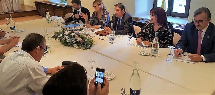 HOY, EN LA INAUGURACIÓN DE LA FERIA INTERNACIONAL GANADERA Y 565 TRADICIONAL DE SAN MIGUEL EN ZAFRA (BADAJOZ) 