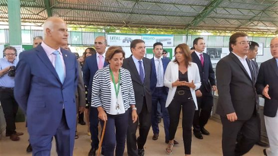 HOY, EN LA INAUGURACIÓN DE LA FERIA INTERNACIONAL GANADERA Y 565 TRADICIONAL DE SAN MIGUEL EN ZAFRA (BADAJOZ) 