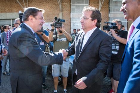 HOY, EN LA INAUGURACIÓN DE LA FERIA INTERNACIONAL GANADERA Y 565 TRADICIONAL DE SAN MIGUEL EN ZAFRA (BADAJOZ) 