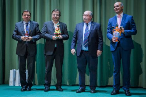 HOY, EN LA INAUGURACIÓN DE LA FERIA INTERNACIONAL GANADERA Y 565 TRADICIONAL DE SAN MIGUEL EN ZAFRA (BADAJOZ) 