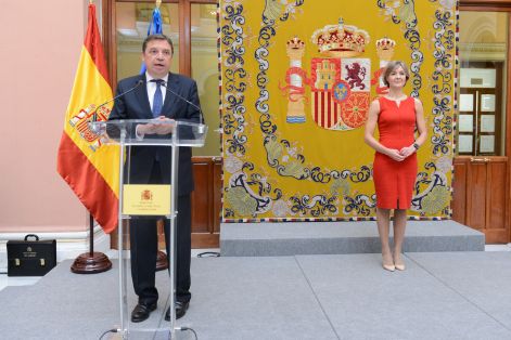 HOY, EN SU TOMA DE POSESIÓN COMO MINISTRO DE AGRICULTURA, PESCA Y ALIMENTACIÓN 