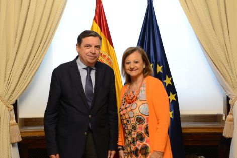 Hoy, en la sede del Ministerio 

