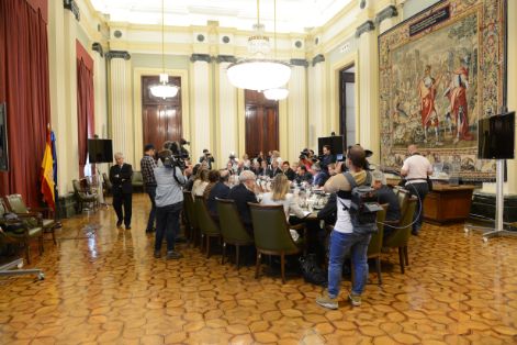 Hoy, tras la reunión con cooperativas, organizaciones profesionales agrarias y entidades agroalimentarias