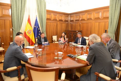 Hoy, en la visita, junto al comisario europeo a los medios que el Gobierno aporta al programa europeo de incendios forestales 