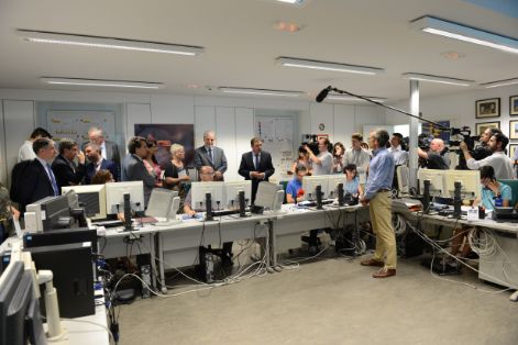 Hoy, en la visita, junto al comisario europeo a los medios que el Gobierno aporta al programa europeo de incendios forestales 