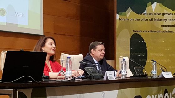 Hoy, en la inauguración de Expoliva (Jaén)