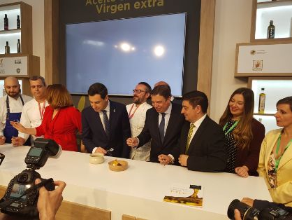 Hoy, en la inauguración de Expoliva (Jaén)