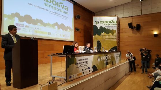 Hoy, en la inauguración de Expoliva (Jaén)