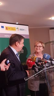 Hoy, en la inauguración de la 2ª reunión del Foro Nacional de Despoblación en Puebla de Sanabria (Zamora)