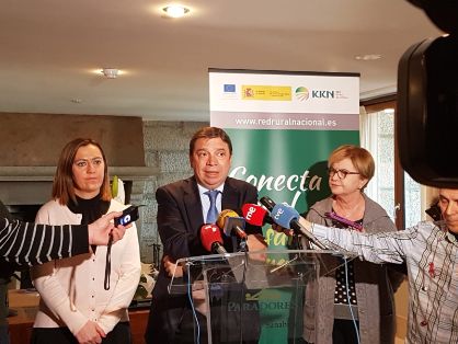 Hoy, en la inauguración de la 2ª reunión del Foro Nacional de Despoblación en Puebla de Sanabria (Zamora)