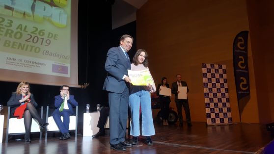 Hoy, en la inauguración de la XXXI edición de la Feria Internacional AGROEXPO en Don Benito (Badajoz)