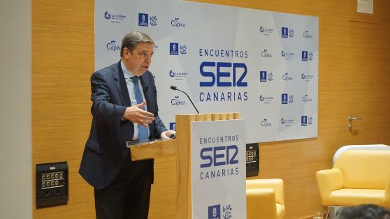 Hoy, en un desayuno informativo de la Cadena SER en Canarias