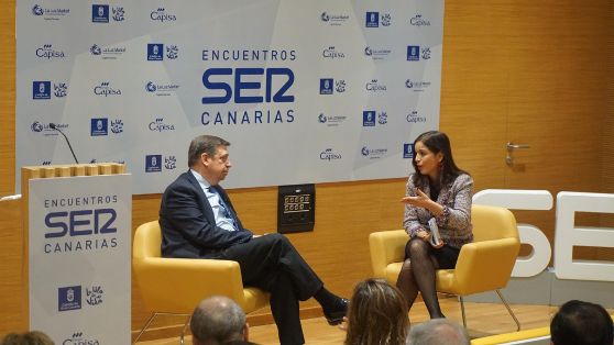 Hoy, en un desayuno informativo de la Cadena SER en Canarias