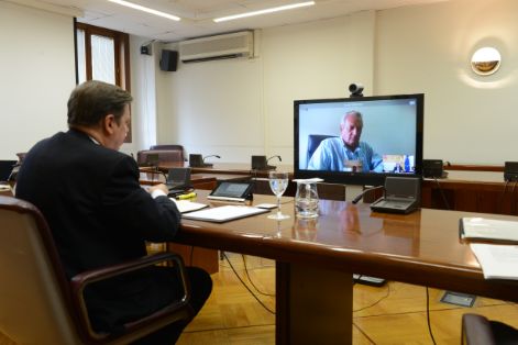 ESTA TARDE, MEDIANTE UNA VIDEOCONFERENCIA 