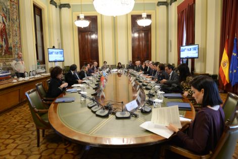 Hoy a la entrada del Consejo Consultivo de Política Agrícola 