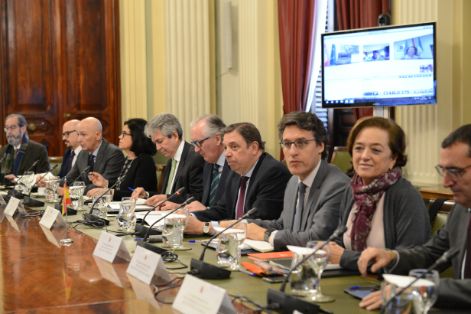 Hoy a la entrada del Consejo Consultivo de Política Agrícola 