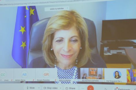 En una videoconferencia con la comisaria de Salud y Seguridad Alimentaria