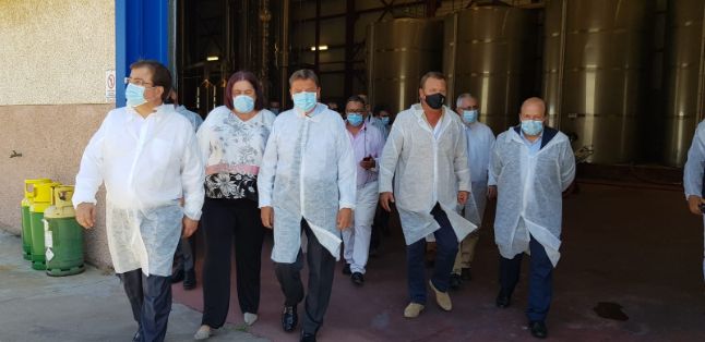 Hoy, en la firma del convenio para la modernización de regadíos en Extremadura