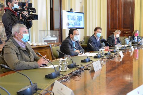 En la reunión del Comité Asesor Agrario, con Asaja, COAG y UPA