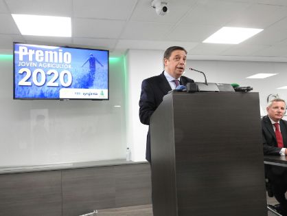 Hoy, en la entrega del VI Premio Nacional Jóvenes Agricultores 