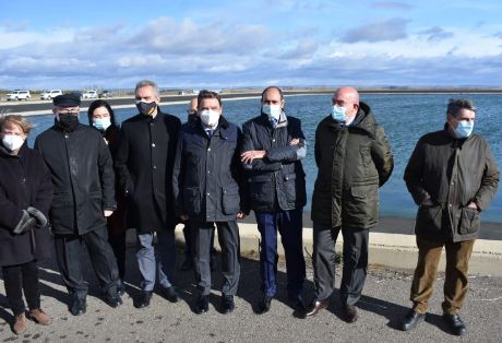 EN LA ENTREGA DE LAS NUEVAS INFRAESTRUCTURAS PARA RIEGO DE PAYUELOS (CASTILLA Y LEÓN)