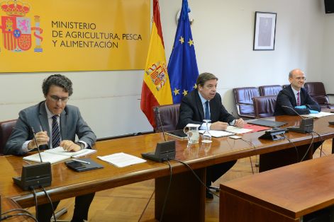 EN LA REUNIÓN QUE HA MANTENIDO HOY, POR VIDEOCONFERENCIA, CON ASEDAS, ANGED Y ACES 