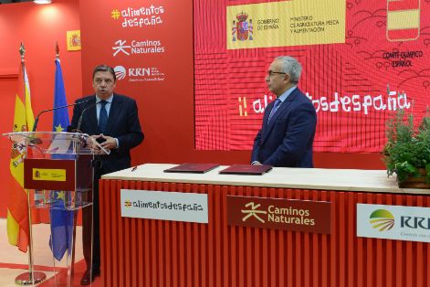 HOY, EN LA FIRMA DE UN PROTOCOLO GENERAL DE ACTUACIÓN ENTRE EL MINISTERIO DE AGRICULTURA, PESCA Y ALIMENTACIÓN Y EL COMITÉ OLÍMPICO ESPAÑOL 