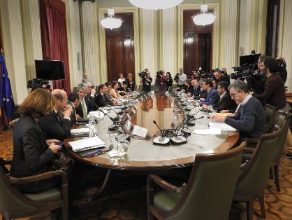 Hoy, durante la reunión constitutiva de la Mesa de Diálogo Agrario  