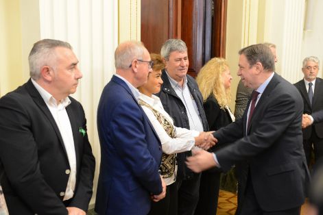 Hoy, en una reunión con el sector productor de frutas y hortalizas