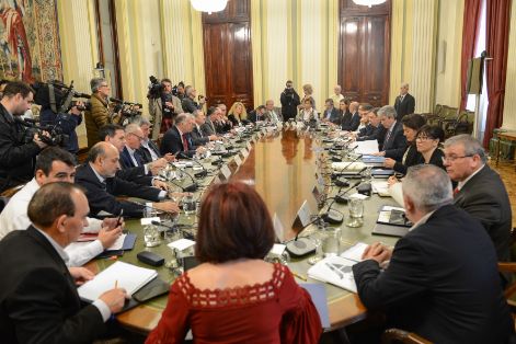 Hoy, en una reunión con el sector productor de frutas y hortalizas