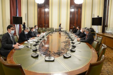 Hoy, en la sede del ministerio