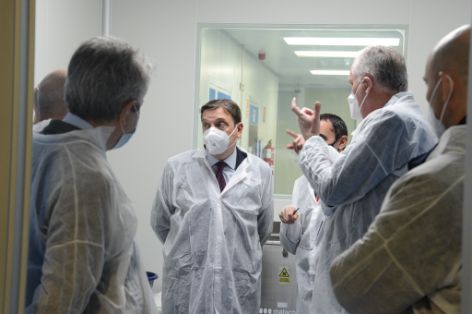 DURANTE SU VISITA A LAS INSTALACIONES DEL CENTRO, UBICADO EN ALGETE (MADRID)