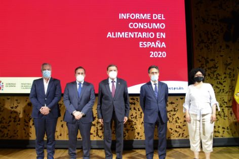 En la presentación del Informe de Consumo Alimentario en España 2020