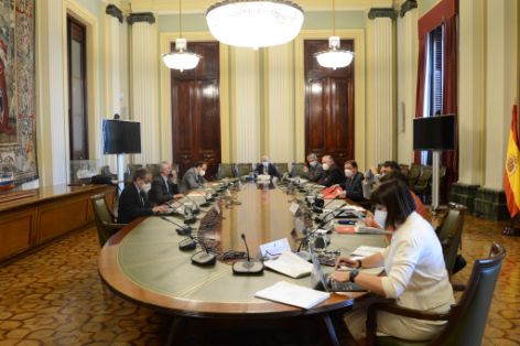 Hoy, en la sede del Ministerio 