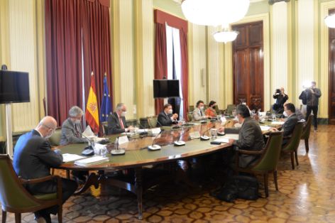 Hoy, en la sede del Ministerio 