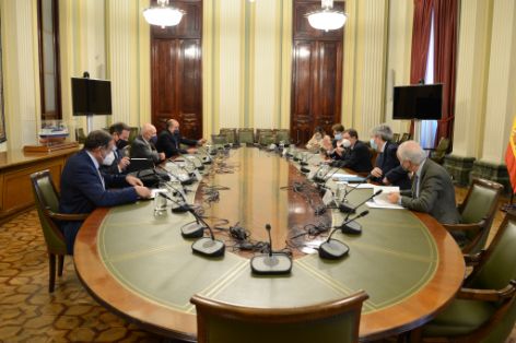 Hoy, en una reunión con la organización patronal Cepesca