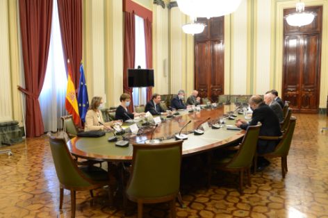 Hoy, en una reunión con la organización patronal Cepesca