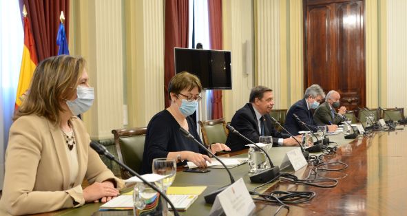 Hoy, en una reunión con la organización patronal Cepesca