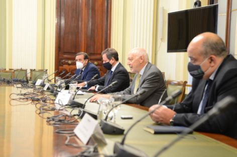 Hoy, en una reunión con la organización patronal Cepesca